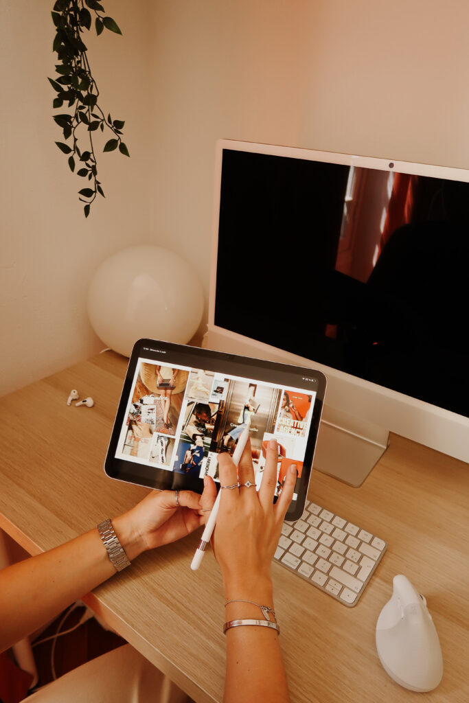 Ipad avec la gestion des réseaux sociaux